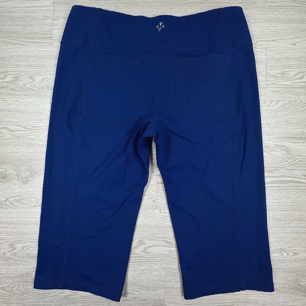 Jofit‎ Women's Capri Pants Blue XXL Athletic Golf Tennis Pockets Stretch - Picture 2 of 8